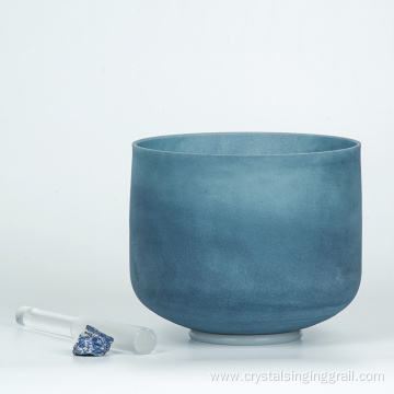 Q're sound healing blue crystal heal bowl